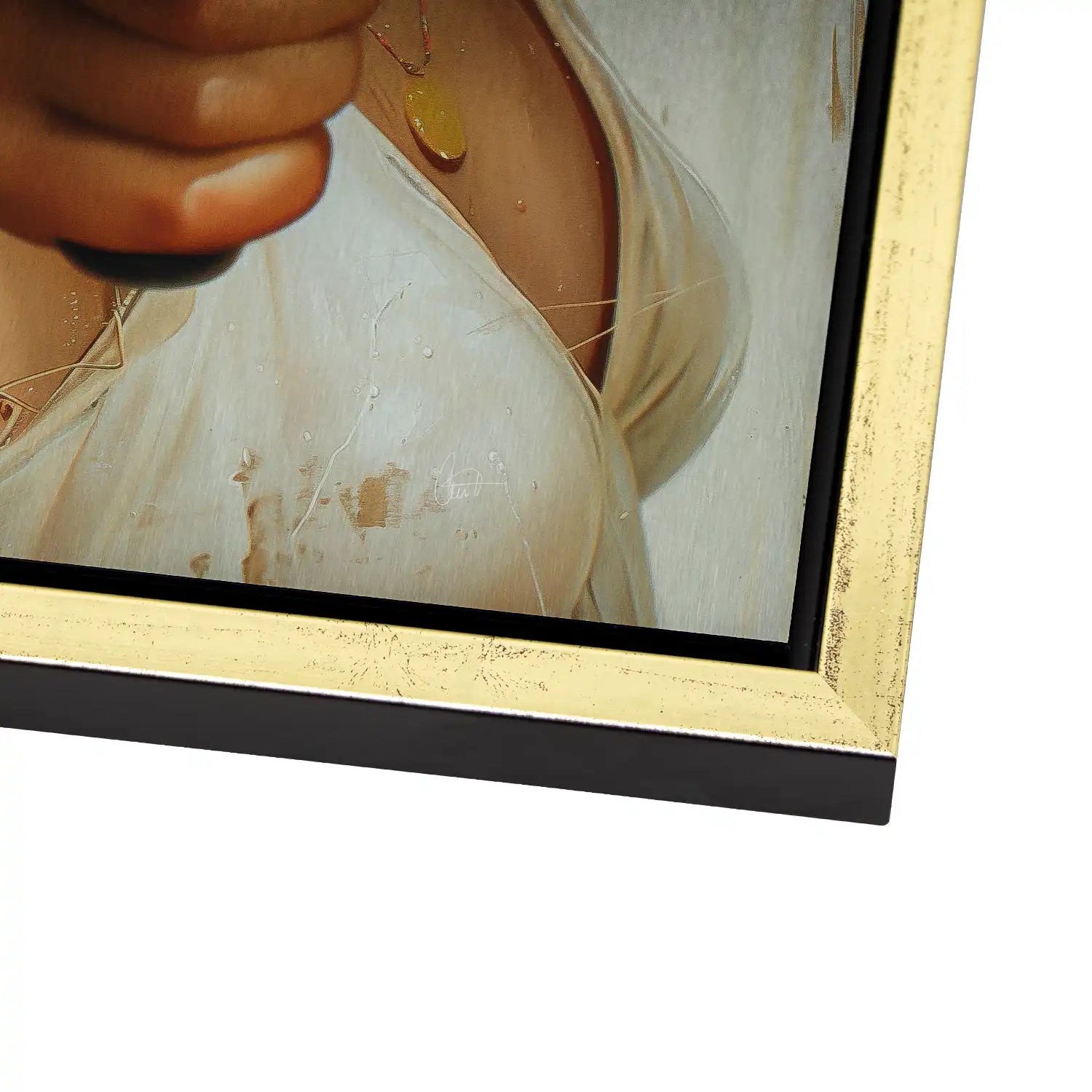 Beauty Gun Girl AluDibond Gebürstet - AluDibond Bild Gebürstet