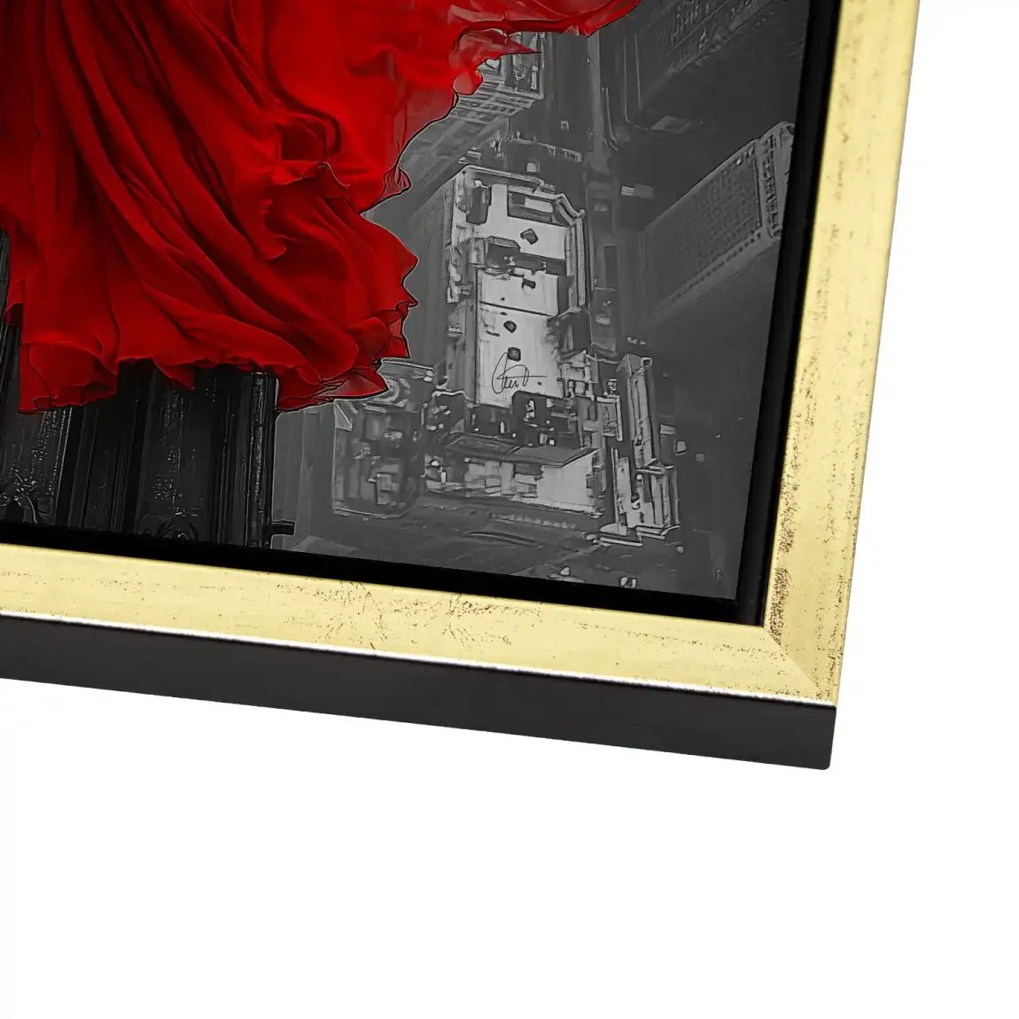 Lady in Red AluDibond Gebürstet INGALERIE