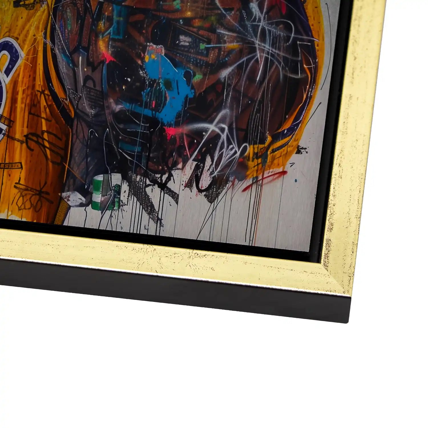Kobe Basketball Graffiti AluDibond Gebürstet - AluDibond Bild Gebürstet