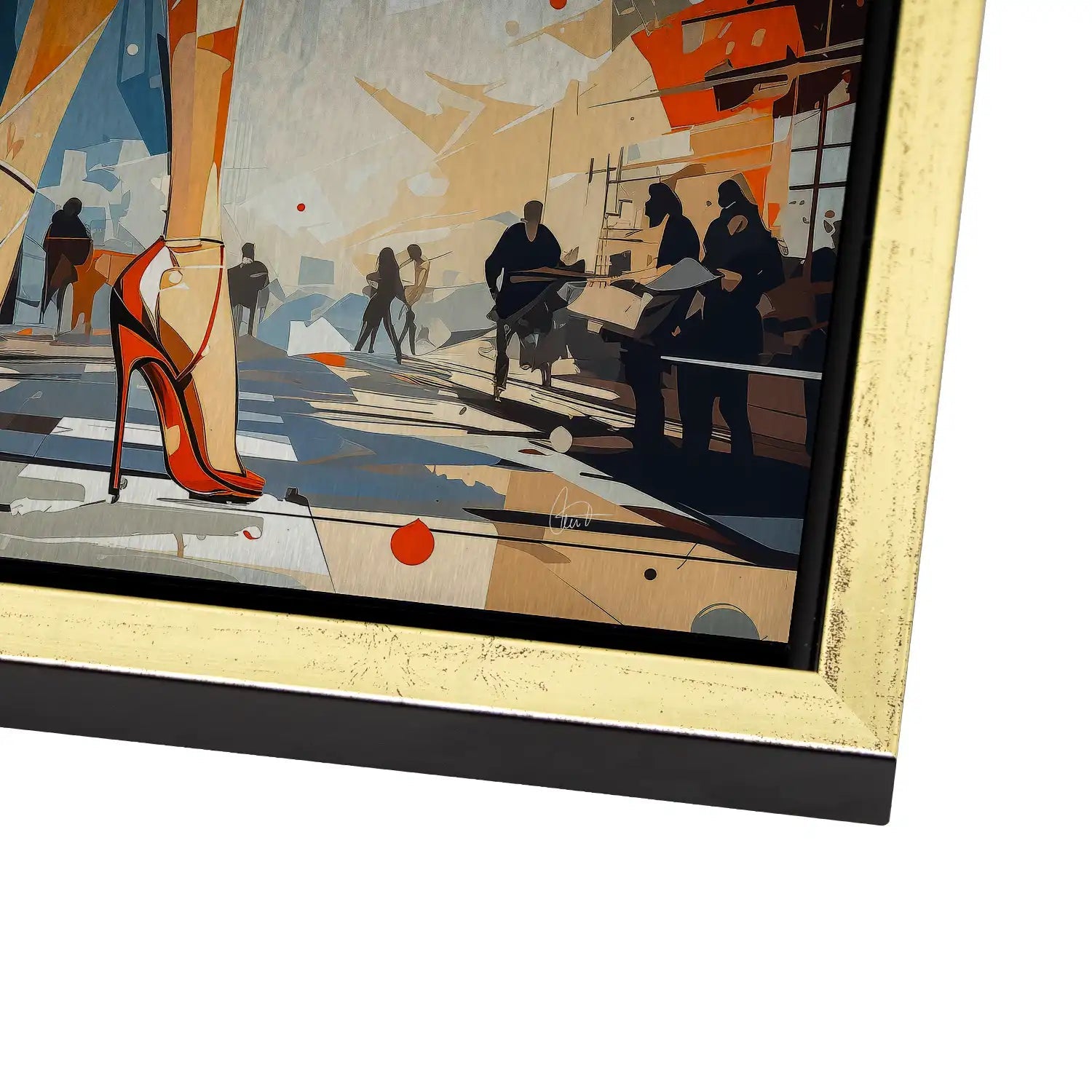 City Walk New York Pop Art AluDibond Gebürstet - AluDibond Bild Gebürstet