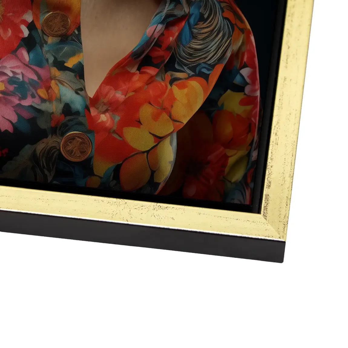 Floral Glamour Alu Dibond Bild gebürstet