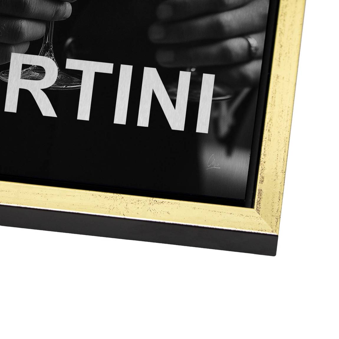 Martini Moment Alu Dibond Bild gebürstet