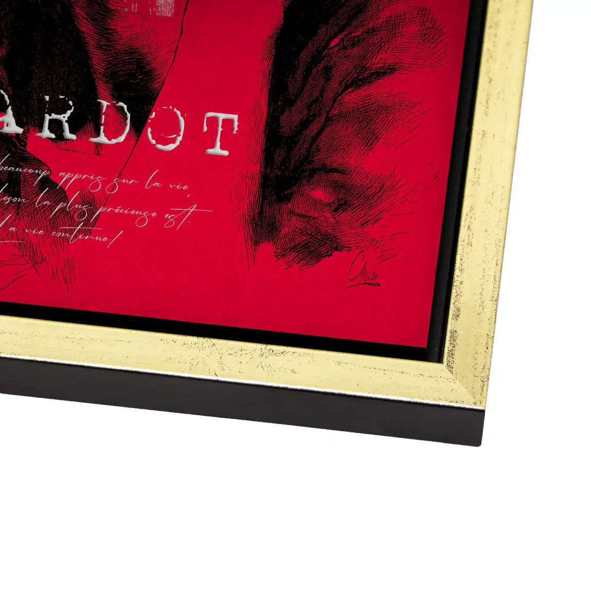 Bardot St Tropez Alu Dibond Bild gebürstet