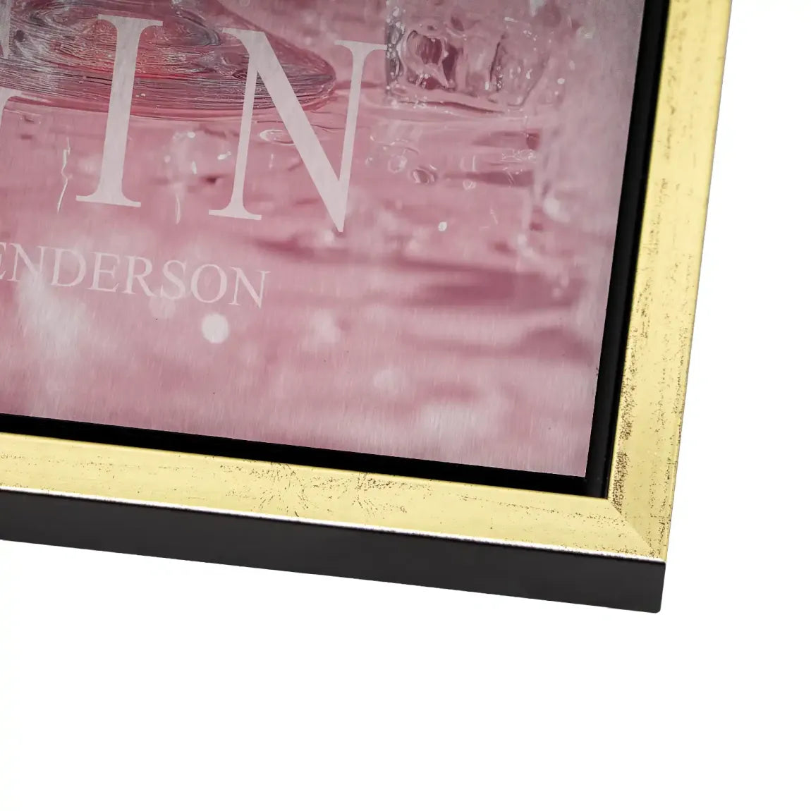 Gin Rosé Alu Dibond Bild gebürstet