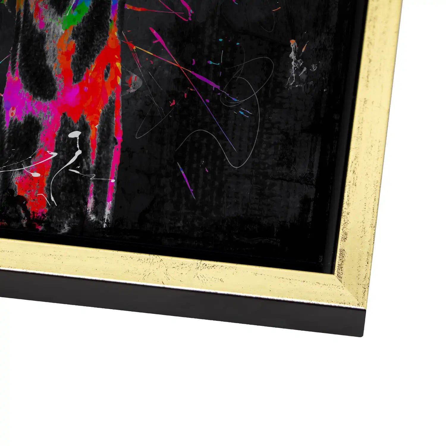 Giraffe Abstrakt Color Style AluDibond Gebürstet INGALERIE
