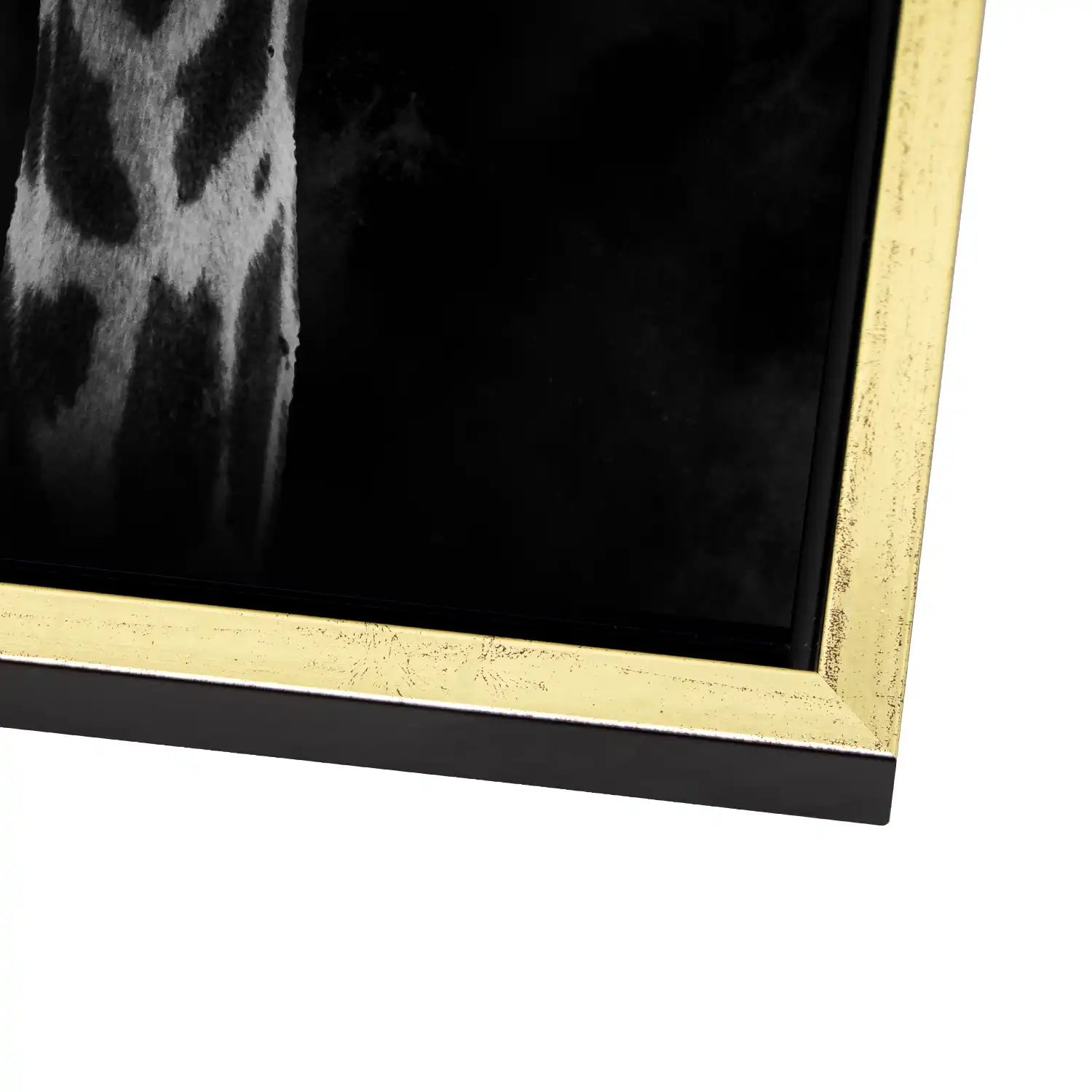 Giraffe Abstrakt Black Style AluDibond Gebürstet INGALERIE