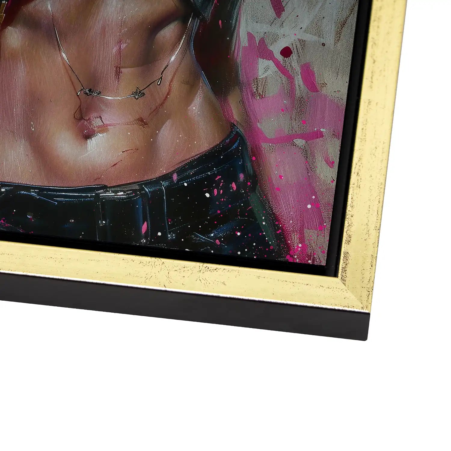 Bad Gun Girl AluDibond Gebürstet - AluDibond Bild Gebürstet