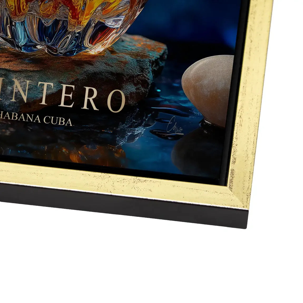 Amber Essence Alu Dibond Bild gebürstet