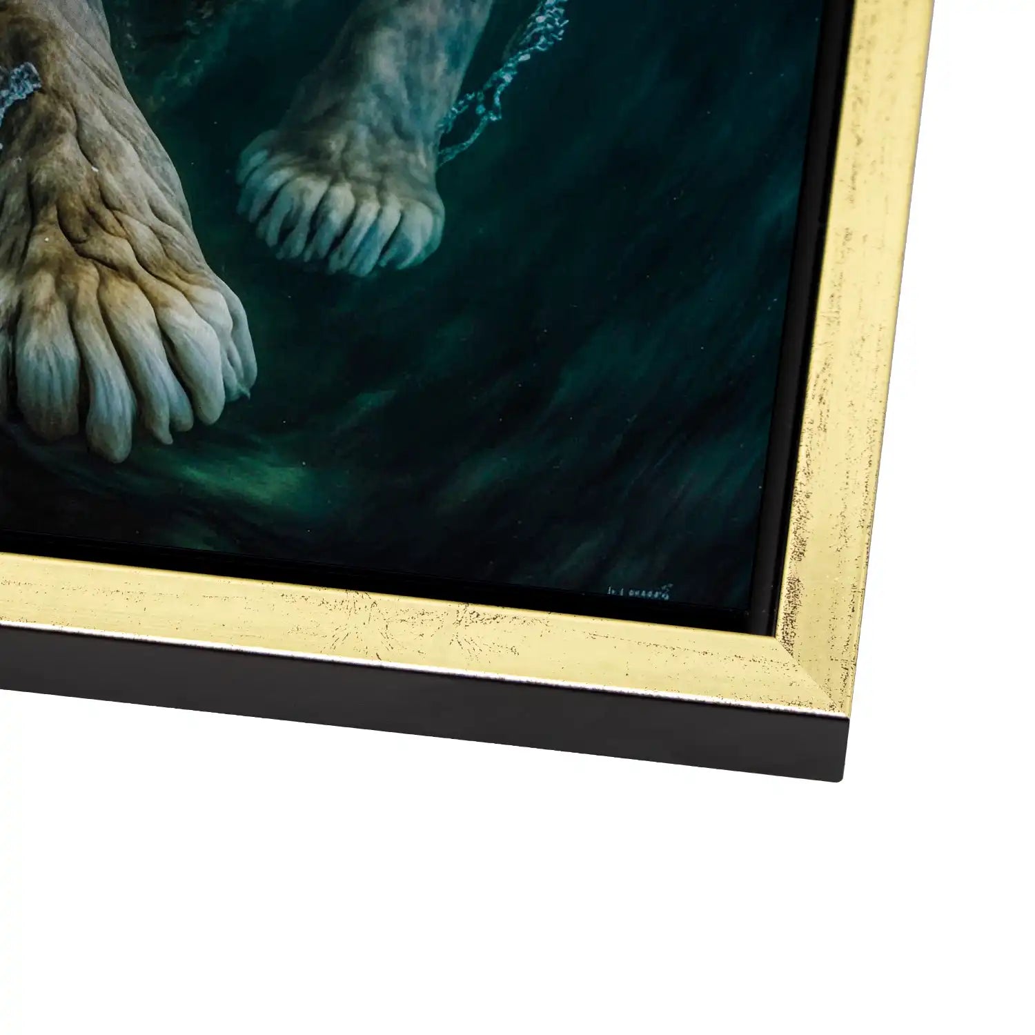 Diving Lion AluDibond Gebürstet - INGALERIE