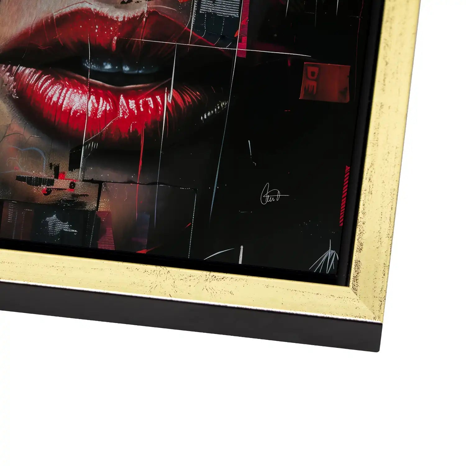 Abstrakt Face Art AluDibond Gebürstet - AluDibond Bild Gebürstet