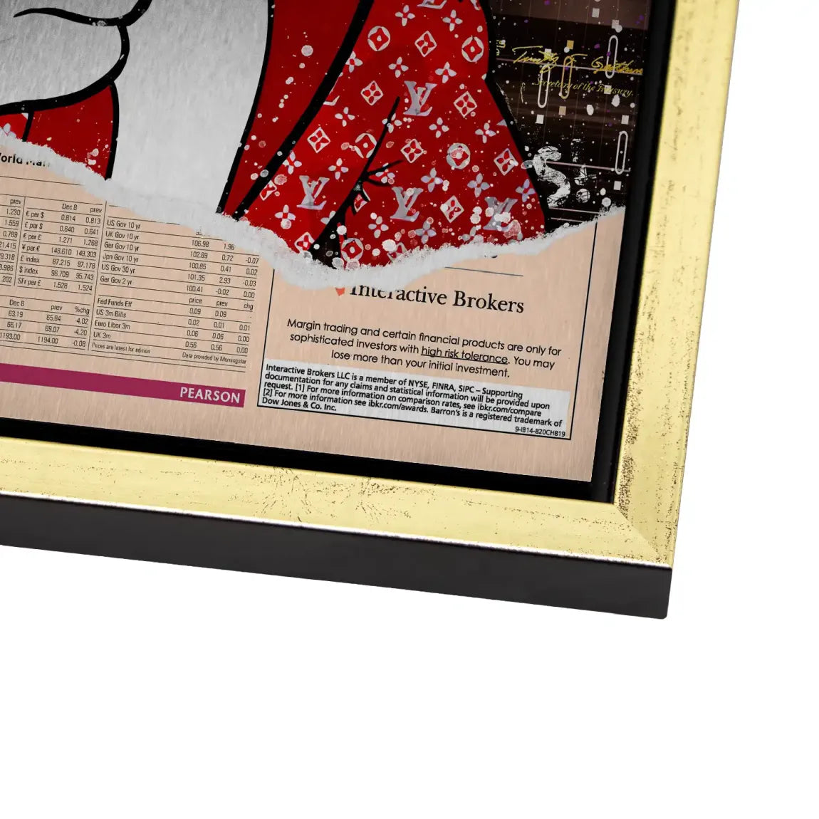 Dagobert Financial Times Alu Dibond Bild gebürstet