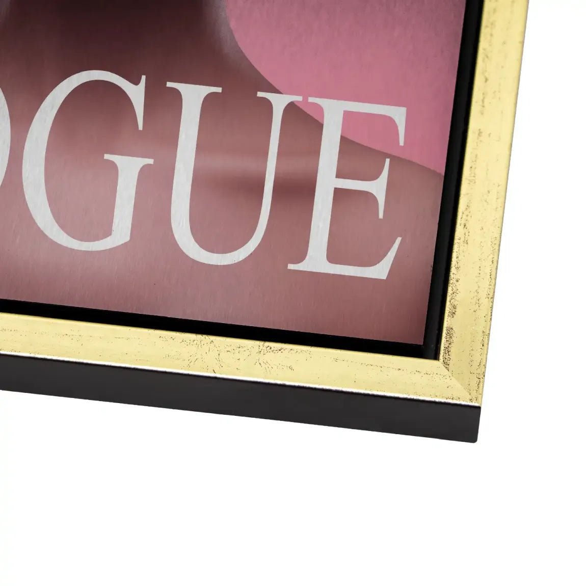 Floral Pink Vogue Alu Dibond Bild gebürstet