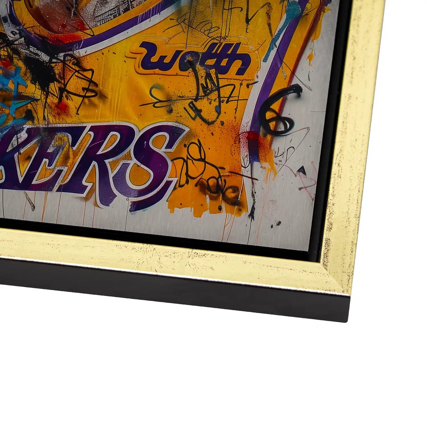 Kobe Basketball Street Art AluDibond Gebürstet - AluDibond Bild Gebürstet