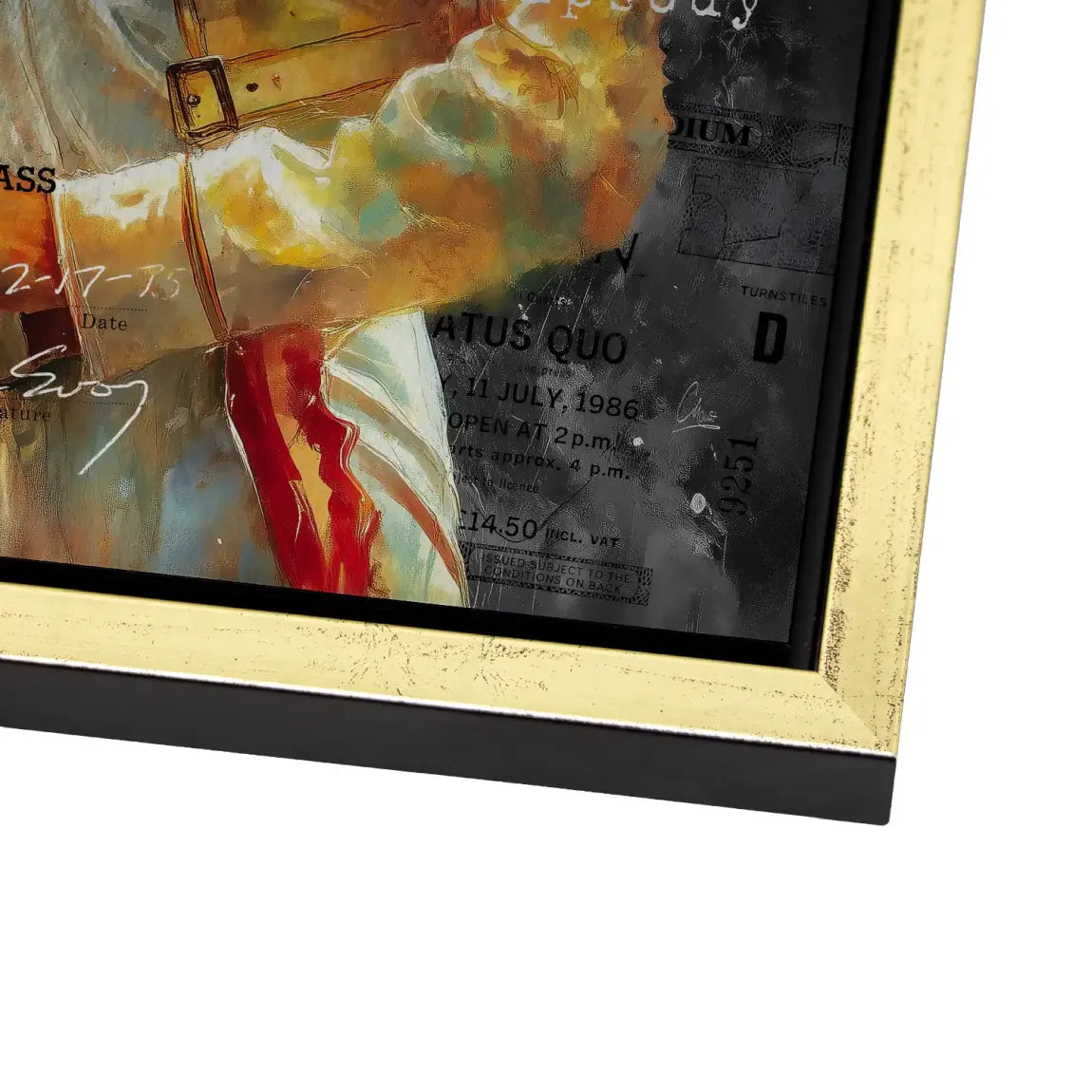 Freddie Mercury Bohemian Alu Dibond Bild gebürstet