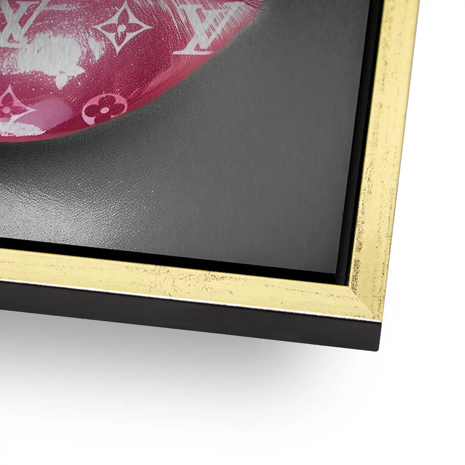 Pink Louis Lips AluDibond Gebürstet - AluDibond Bild Gebürstet