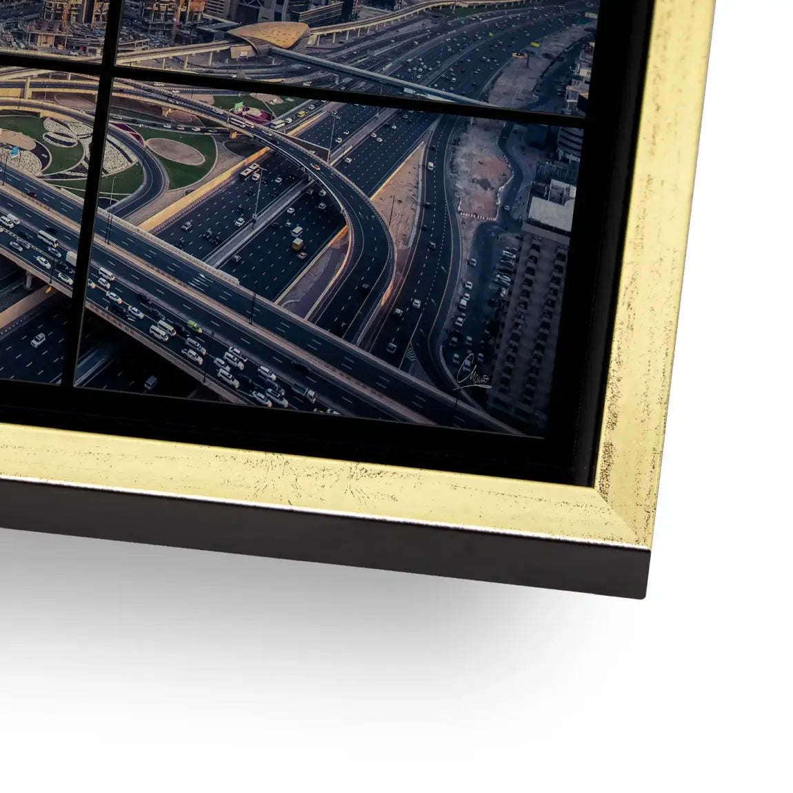 Skyline Dreams Dubai AluDibond Gebürstet