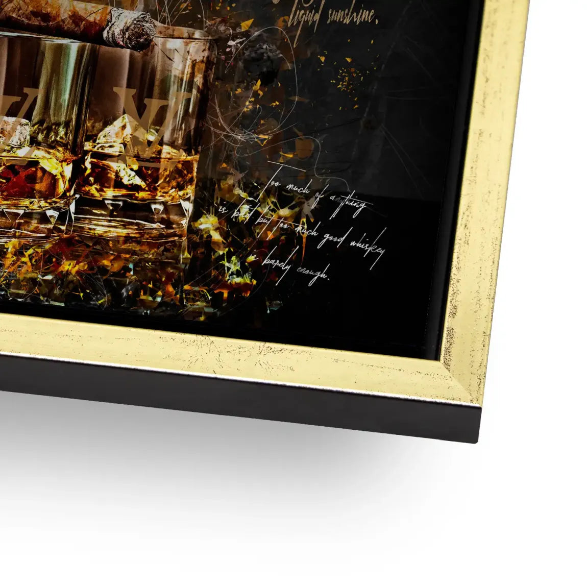 Whisky Lifestyle Art Alu Dibond Gebürstet INGALERIE