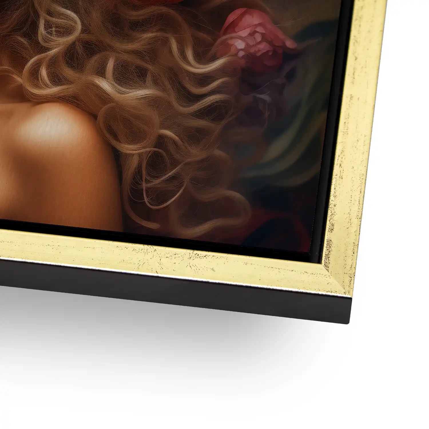 Blumen Mädchen AluDibond Gebürstet - AluDibond Bild Gebürstet