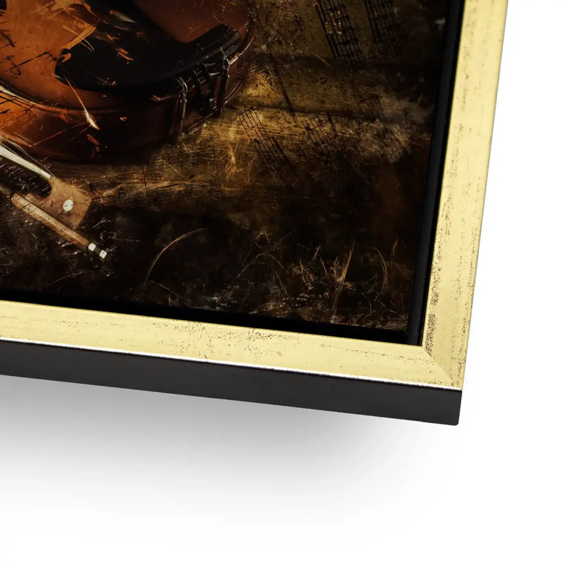 Golden Strings Melodie AluDibond Gebürstet