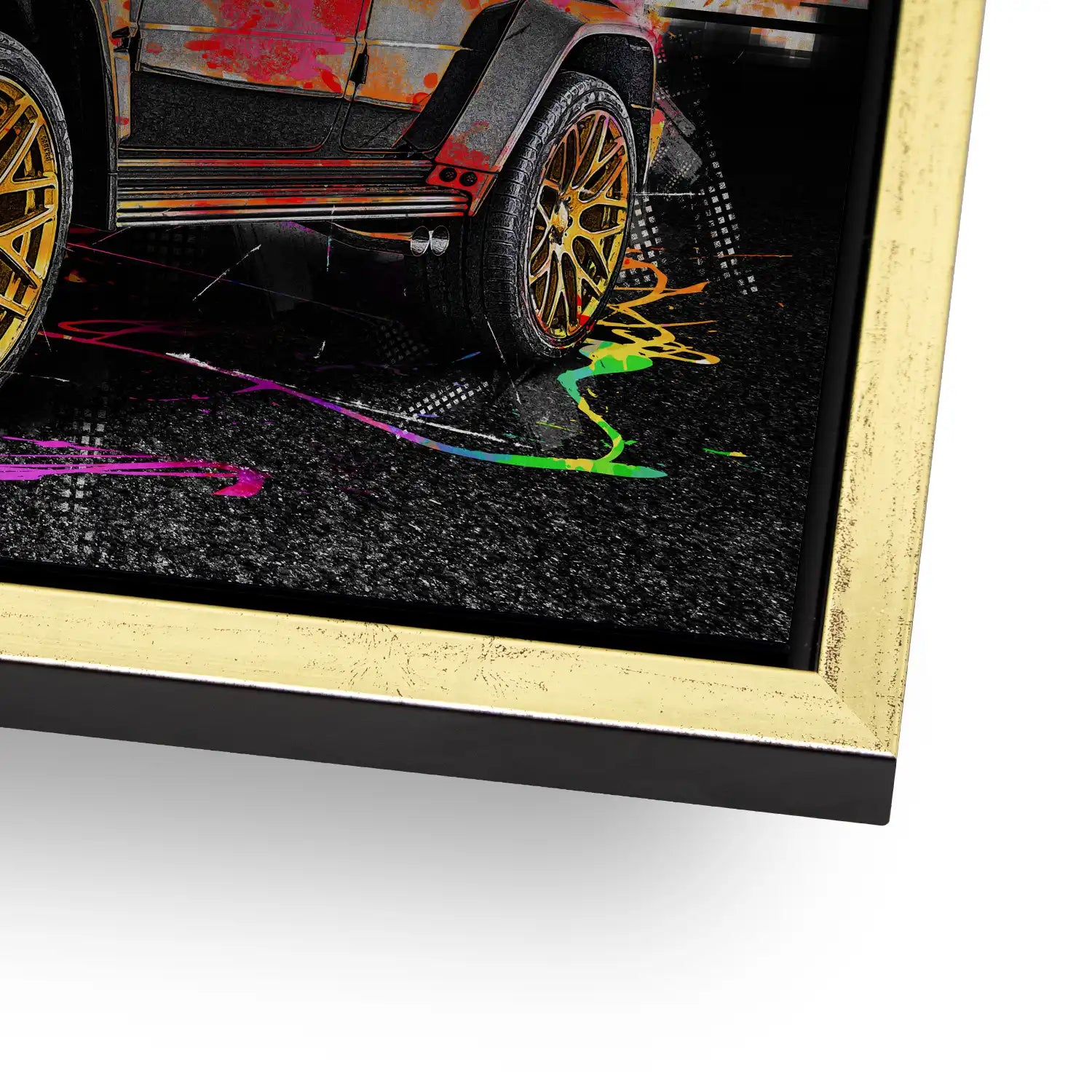 Mercedes G63 Abstrakt Color AluDibond Gebürstet - AluDibond Bild Gebürstet