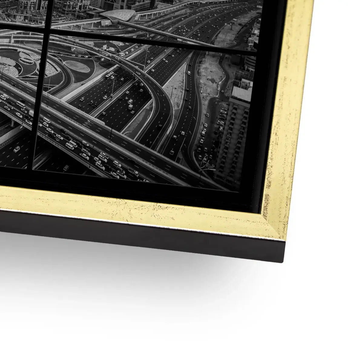 Skyline Noir Dubai AluDibond Gebürstet