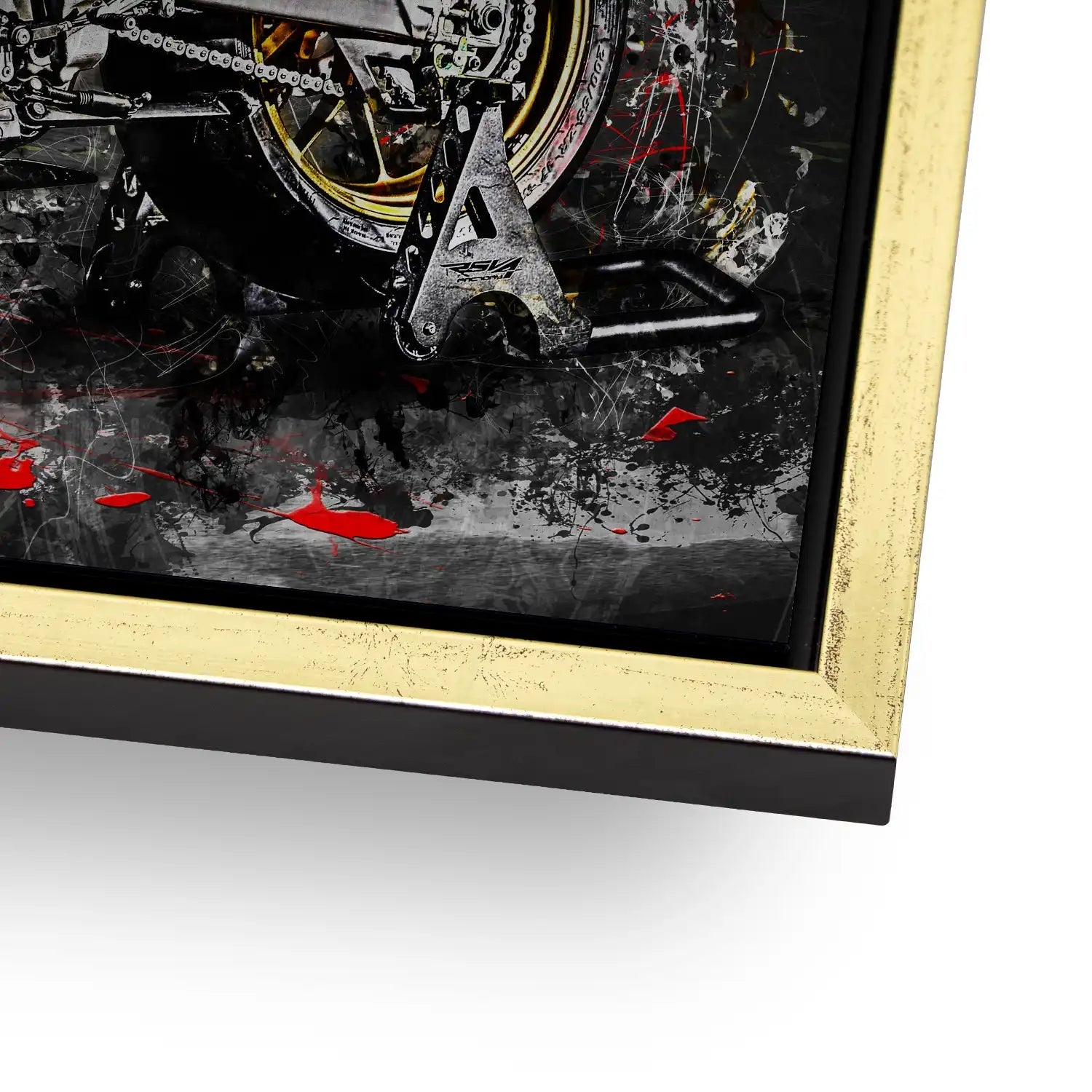 Aprilia RSV4 Abstrakt AluDibond Gebürstet - INGALERIE