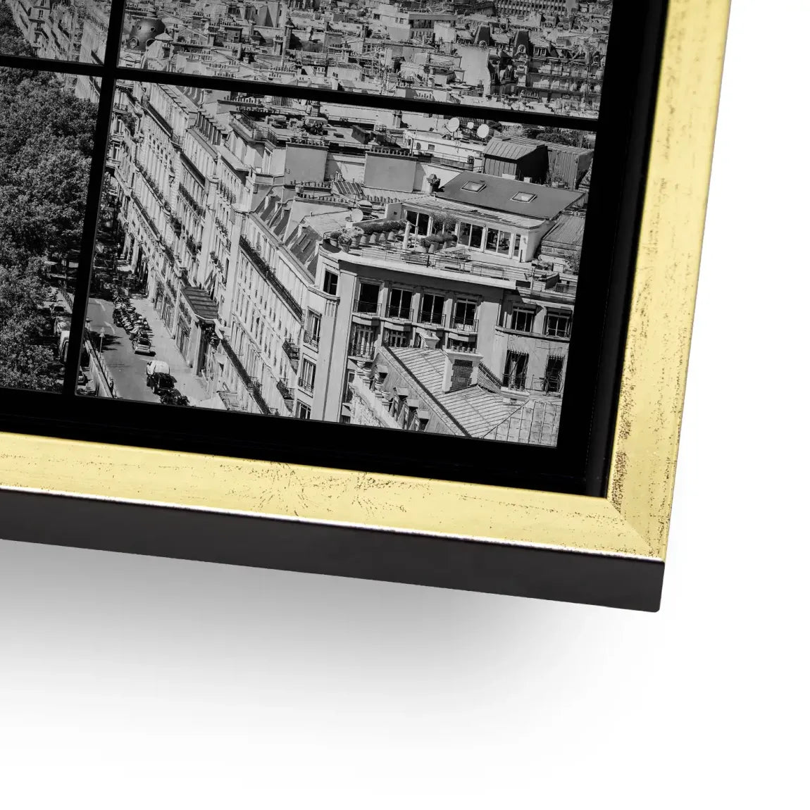 Paris Avenue Noir AluDibond Gebürstet