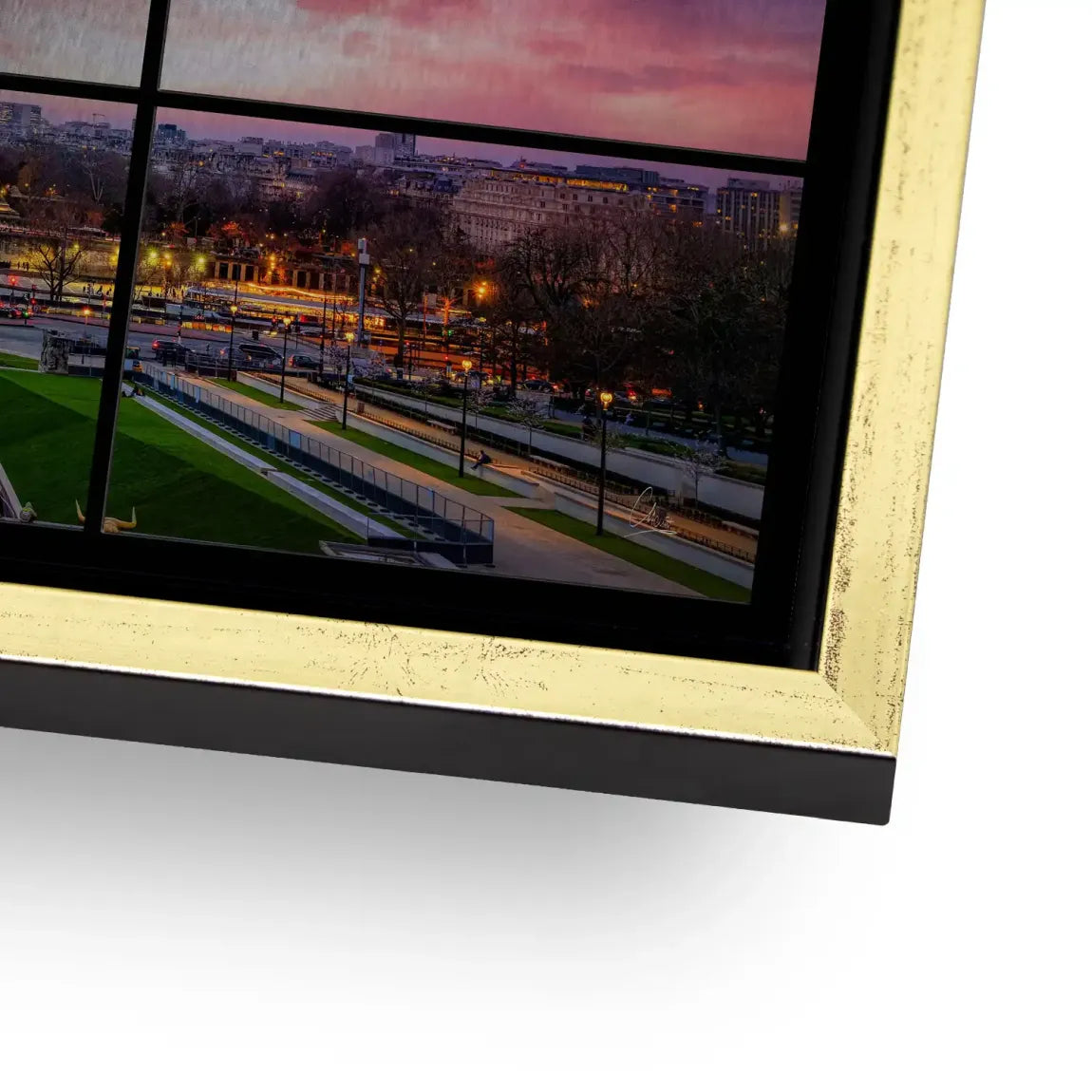 Evening Glow Paris Alu Gebürstet