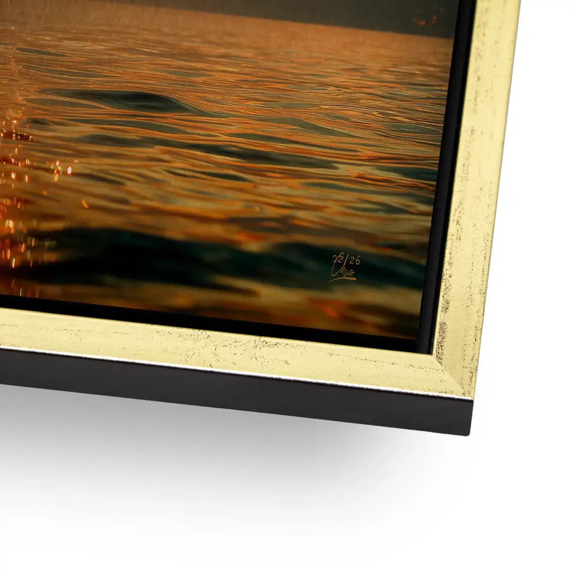 Abendlichter Alu Dibond Gebürstet Bild