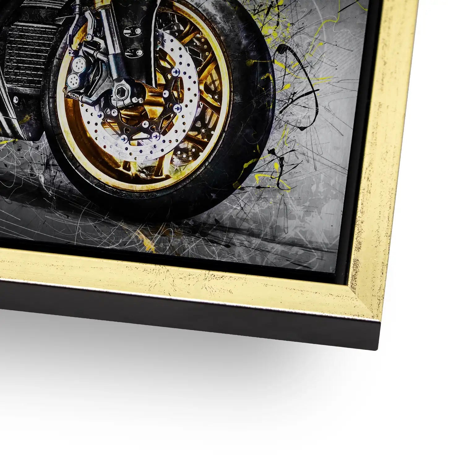 Yamaha R1 Abstrakt AluDibond Gebürstet - INGALERIE