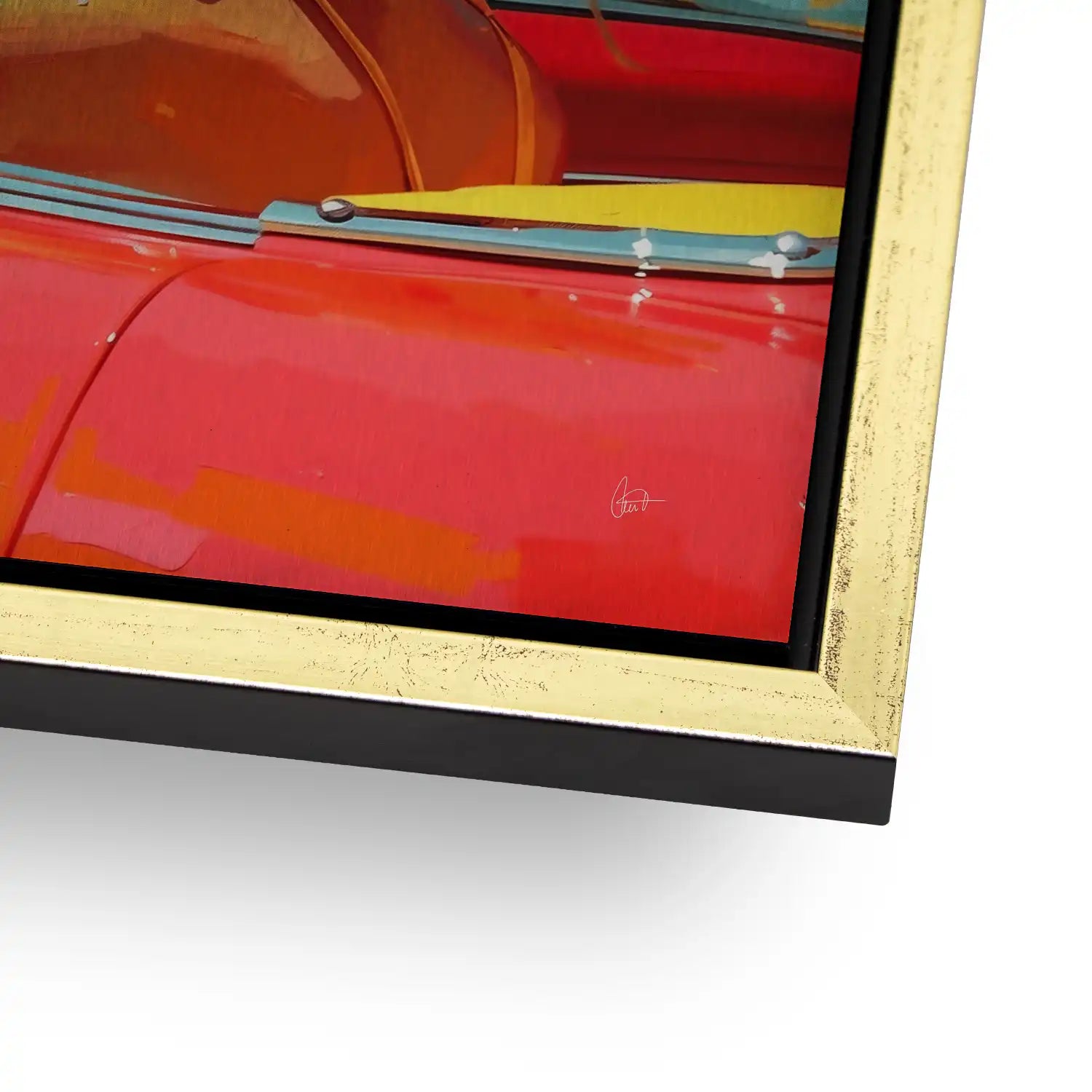 Roadtrip Pop Art AluDibond Gebürstet - AluDibond Bild Gebürstet