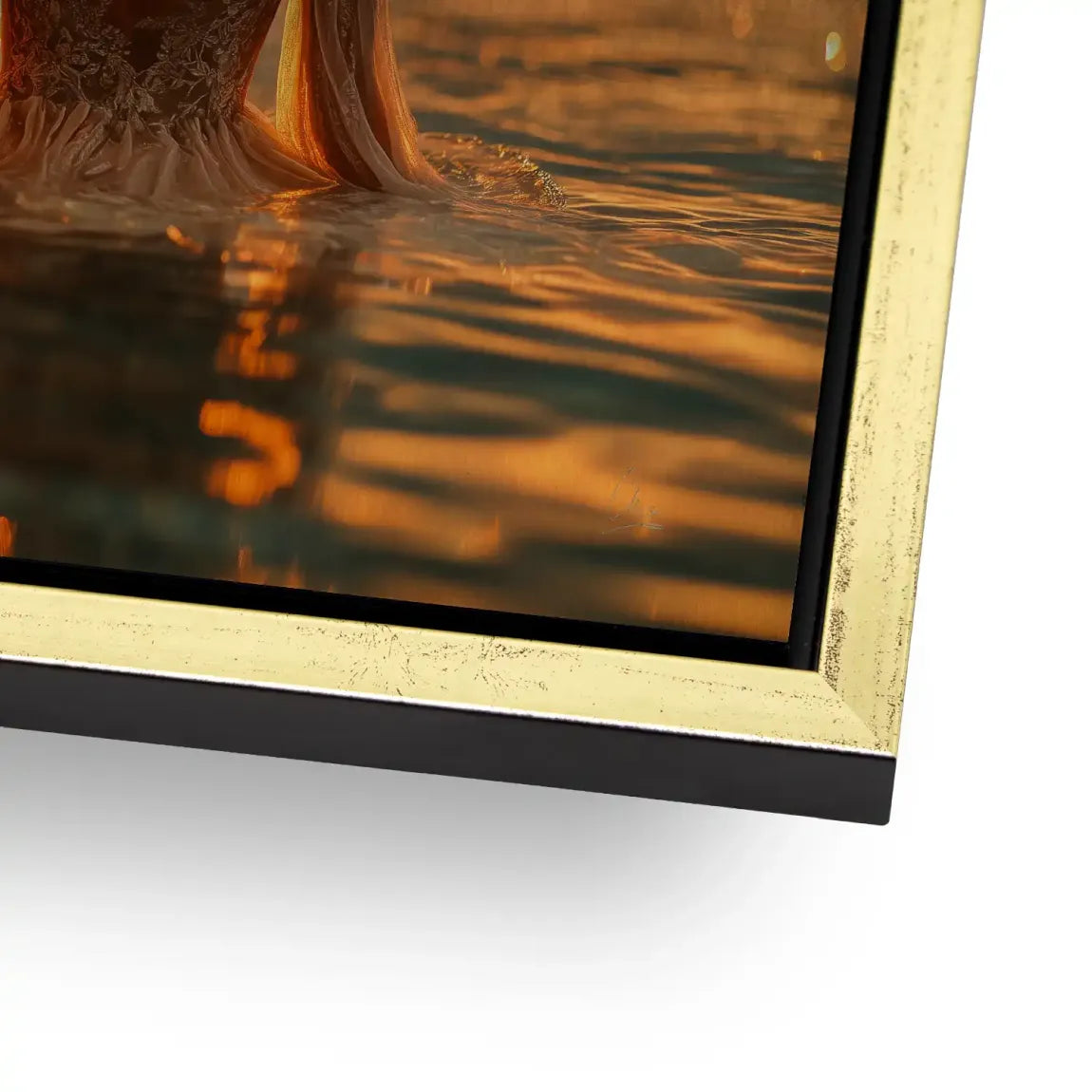 Golden Lights AluDibond Gebürstet