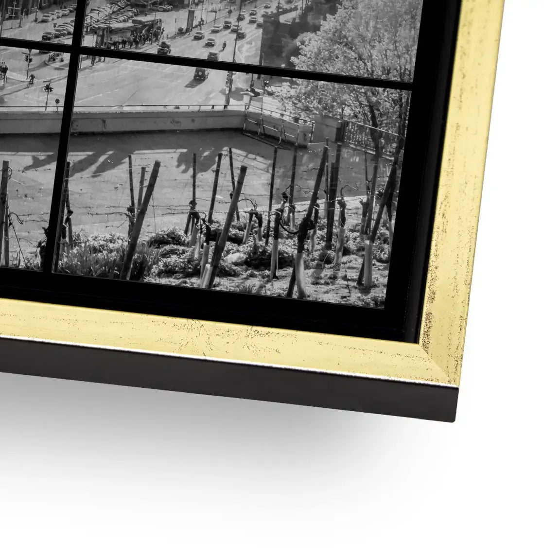 Hamburg Skyline Classic AluDibond Gebürstet