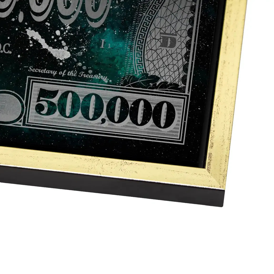 Donald & Daisy Duck Green Pop Art Dollar Alu Gebürstet INGALERIE