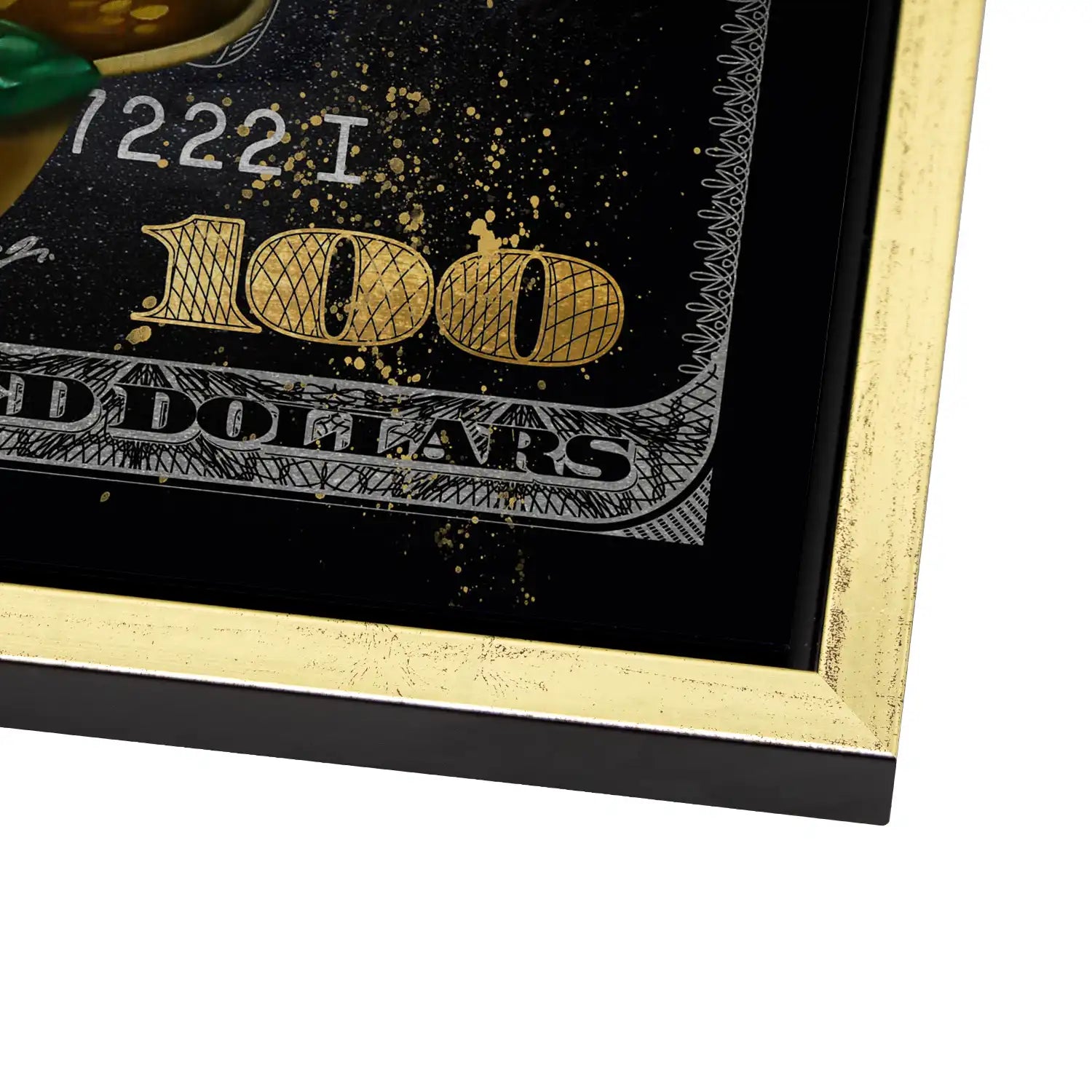 Dagobert 100 Dollar Gucci Style AluDibond Gebürstet - Alu Dibond Bild Gebürstet