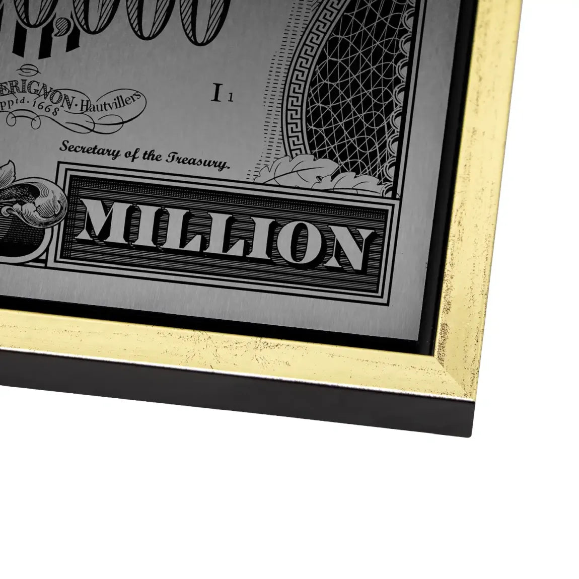 Donald Duck License to Bill Pop Art Dollar Alu Gebürstet INGALERIE