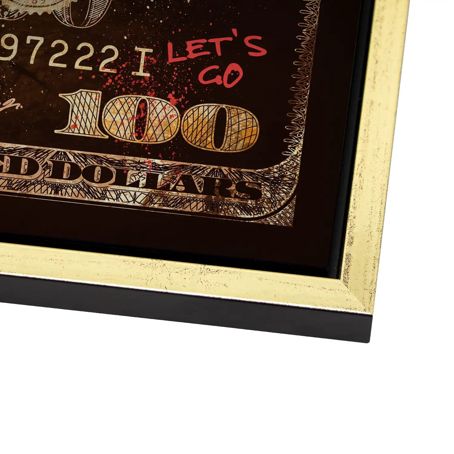Dagobert Retro Dollar Alu Gebürstet Bild INGALERIE