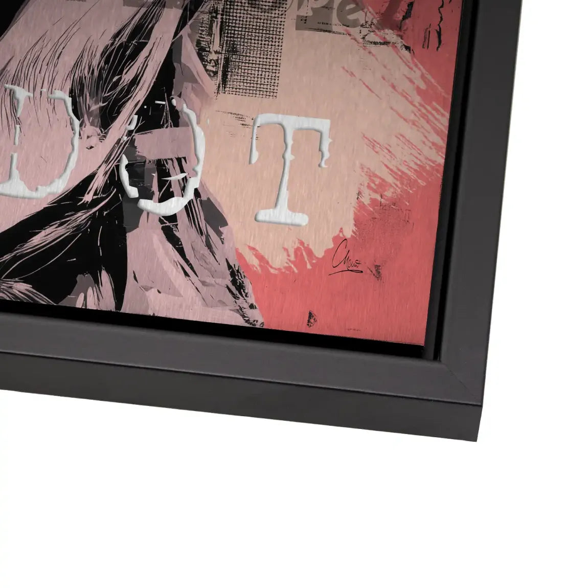 Bardot Chanel Art Aluminiumbild gebürstet