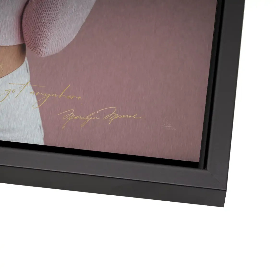 Marilyn Monroe Blush Aluminiumbild gebürstet