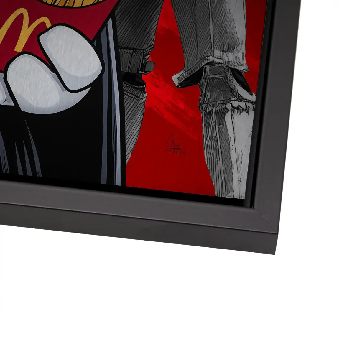 Micky Maus Vader Aluminiumbild gebürstet