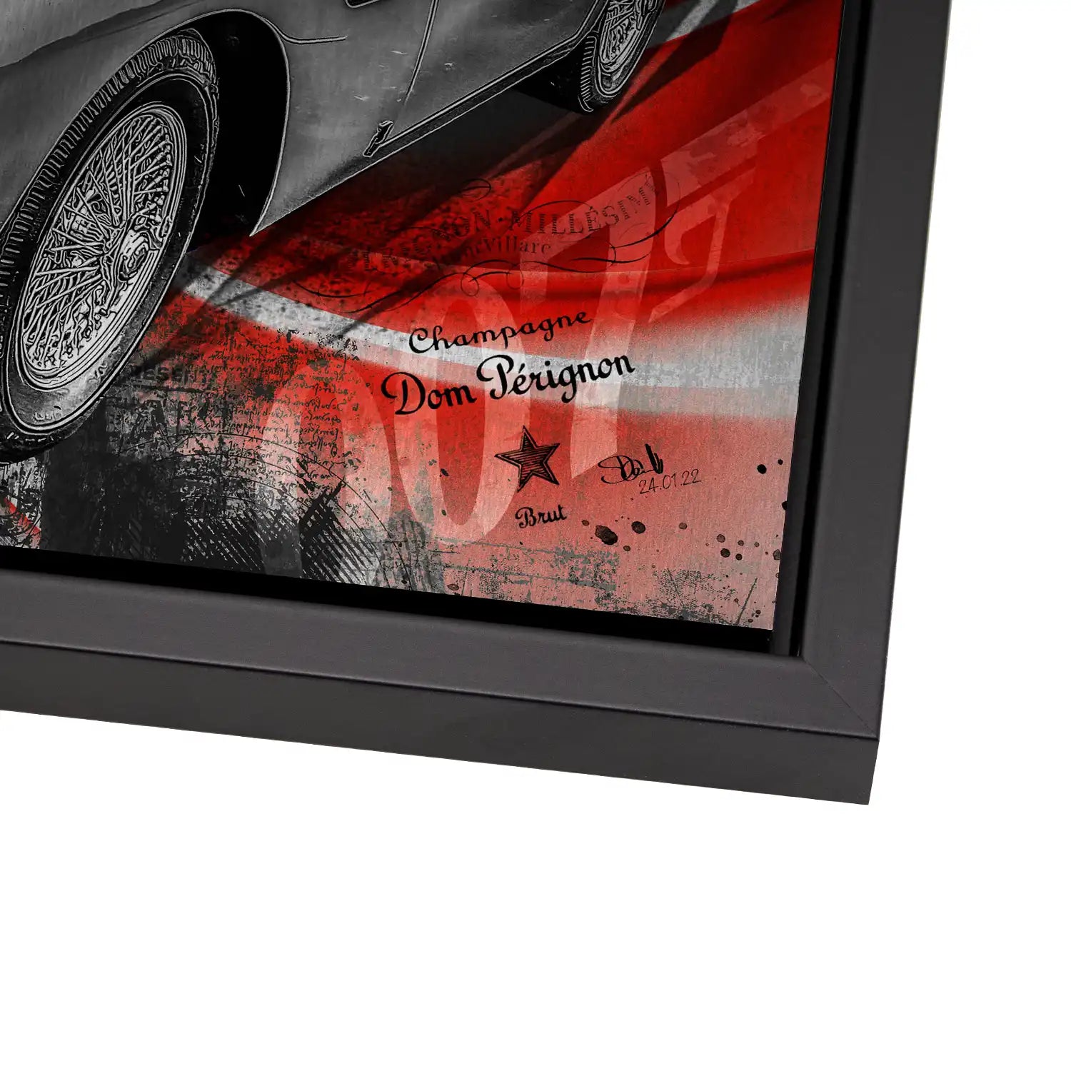 James Bond Martini Art Alu Gebürstet Bild INGALERIE