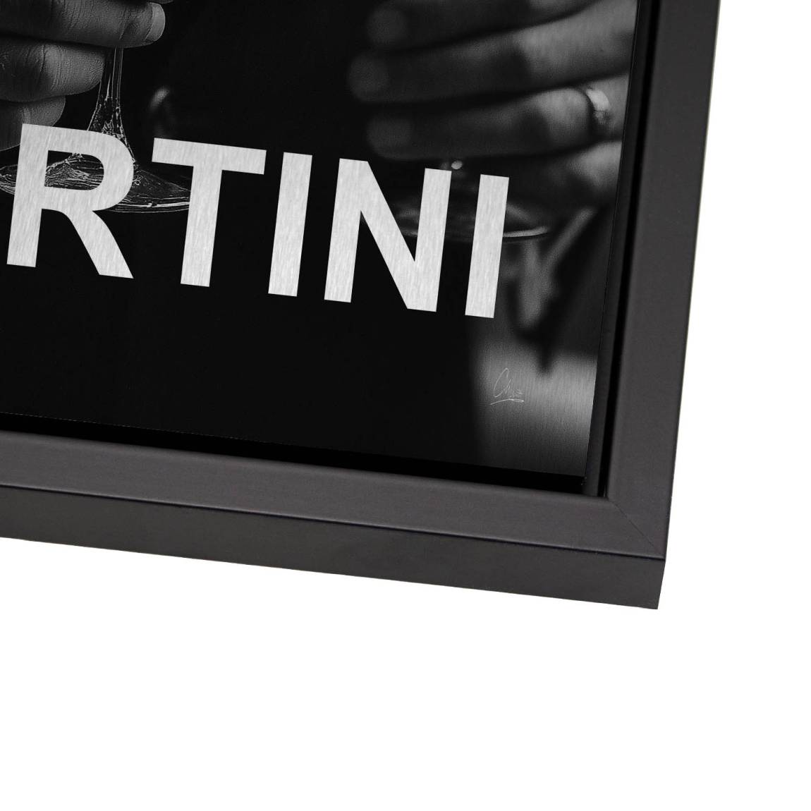 Martini Moment Alu Dibond Bild gebürstet