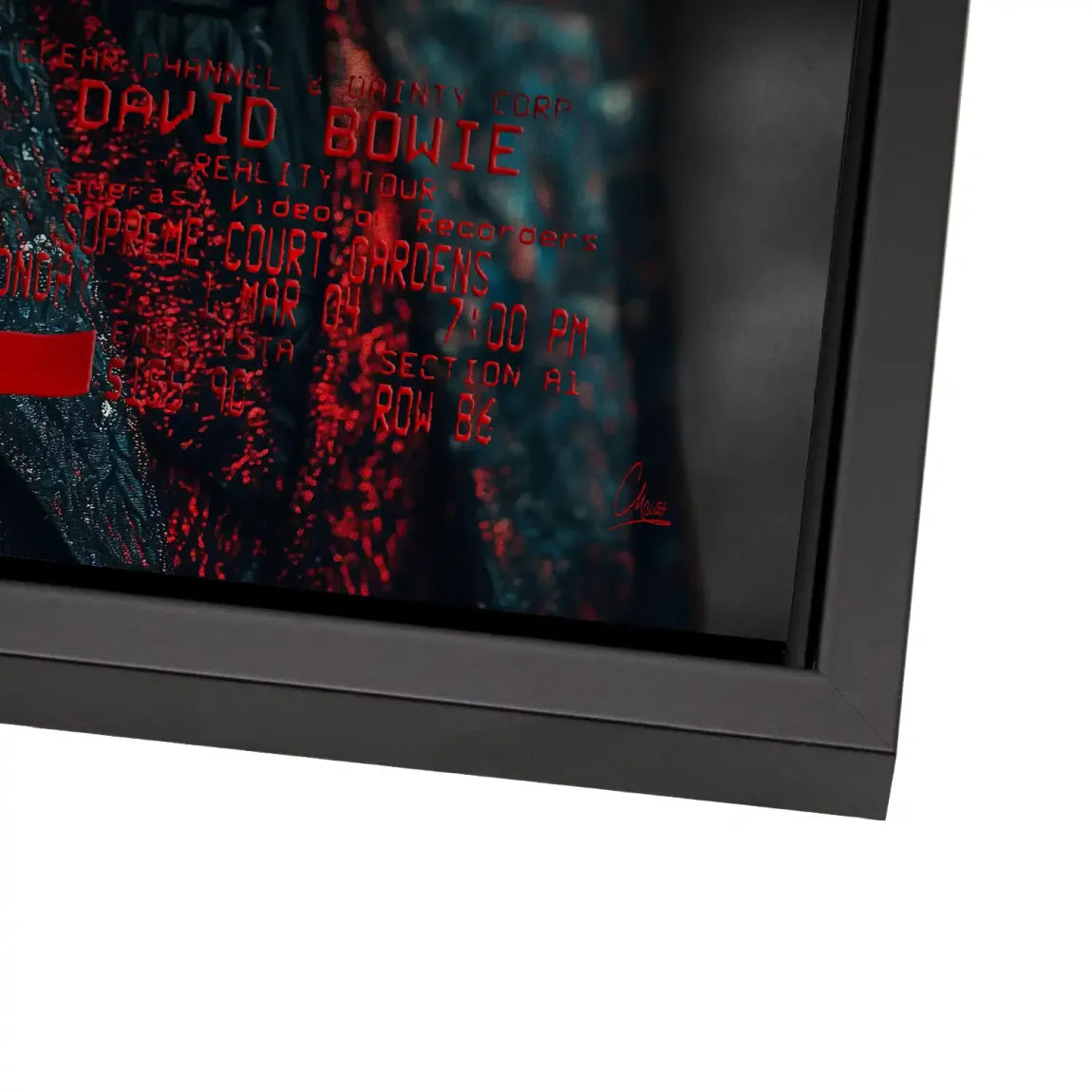 Bowie Starman Alu Dibond Bild gebürstet