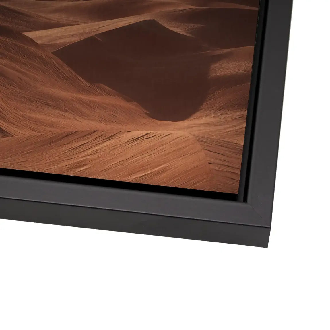 Goldene Wüste Alu Dibond Bild gebürstet