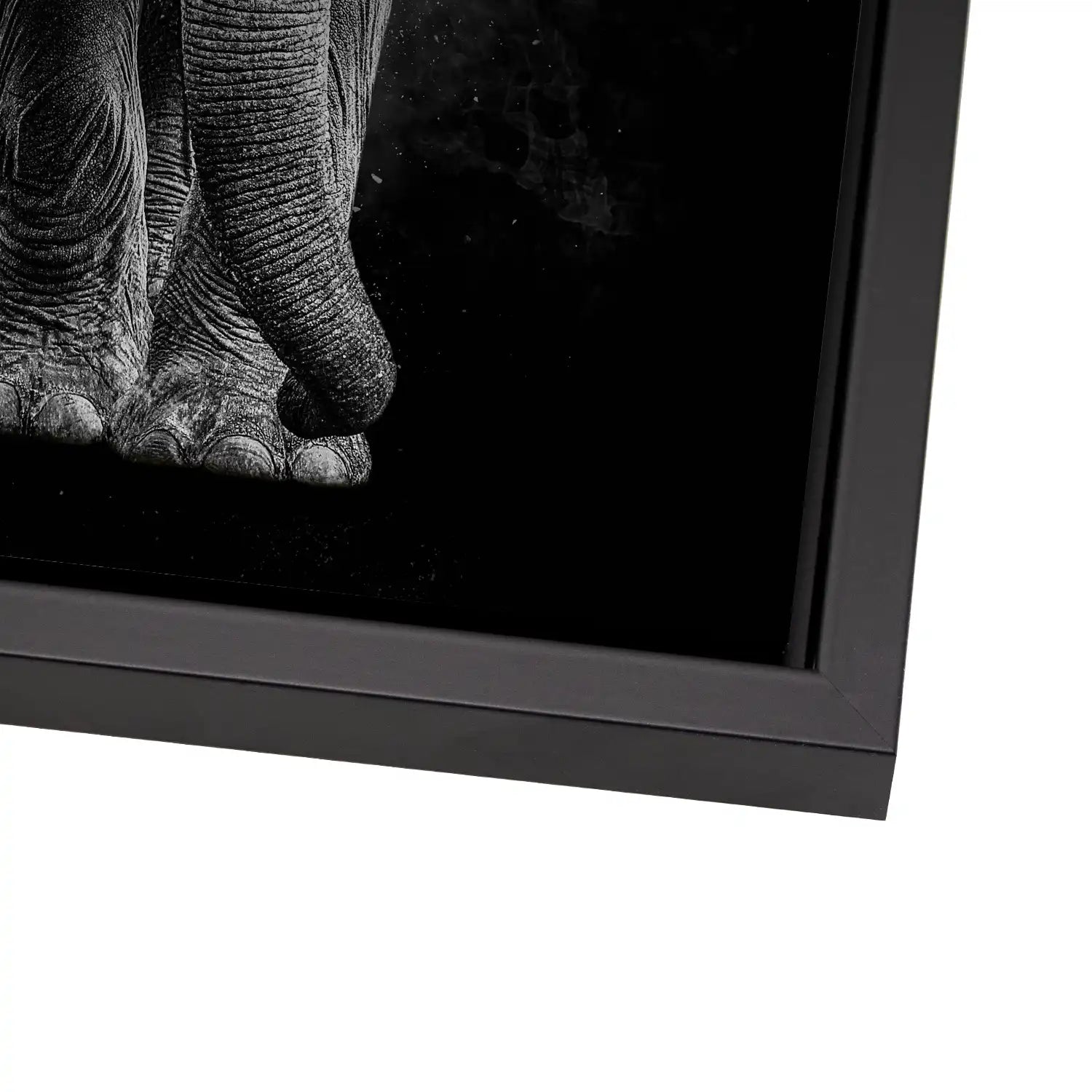 Elefant Abstrakt Dark Style AluDibond Gebürstet - INGALERIE