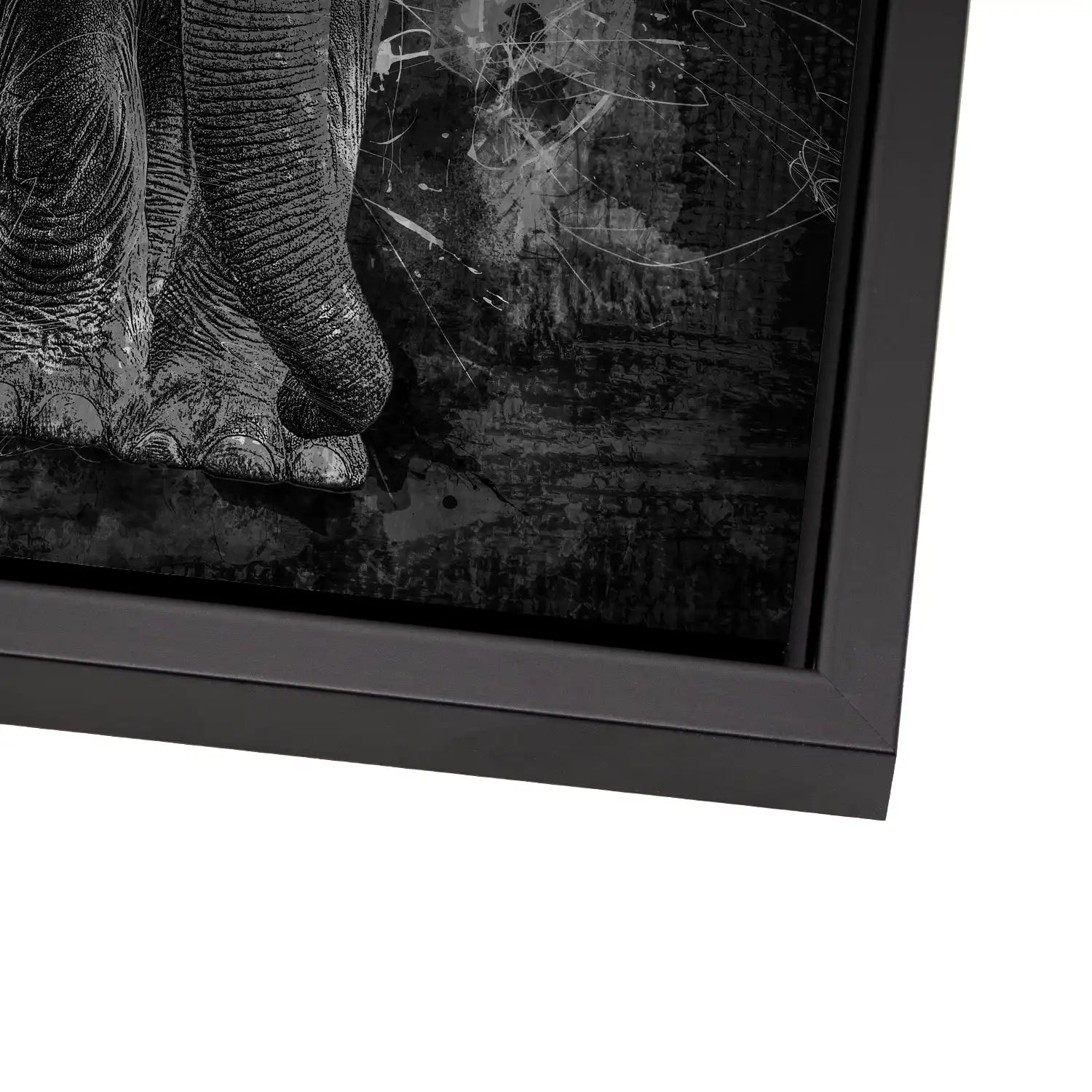 Elefant Abstrakt AluDibond Gebürstet - INGALERIE