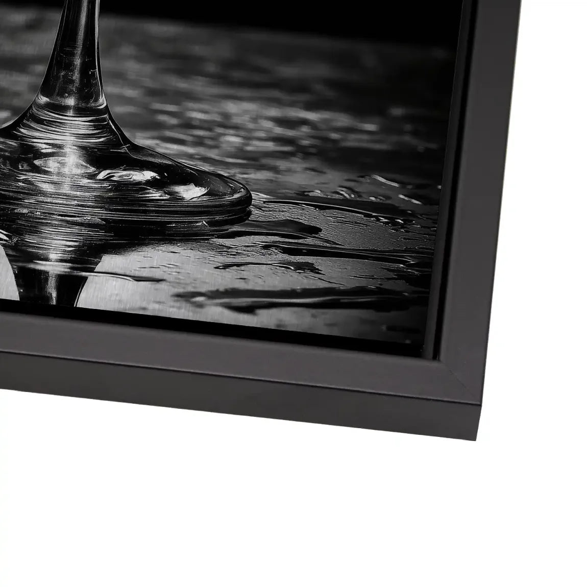 Martini Glas Noir Alu Dibond Bild gebürstet