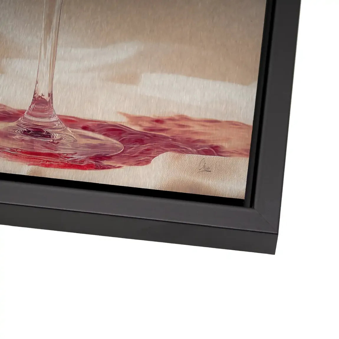 Ruby Splash Alu Dibond Bild gebürstet
