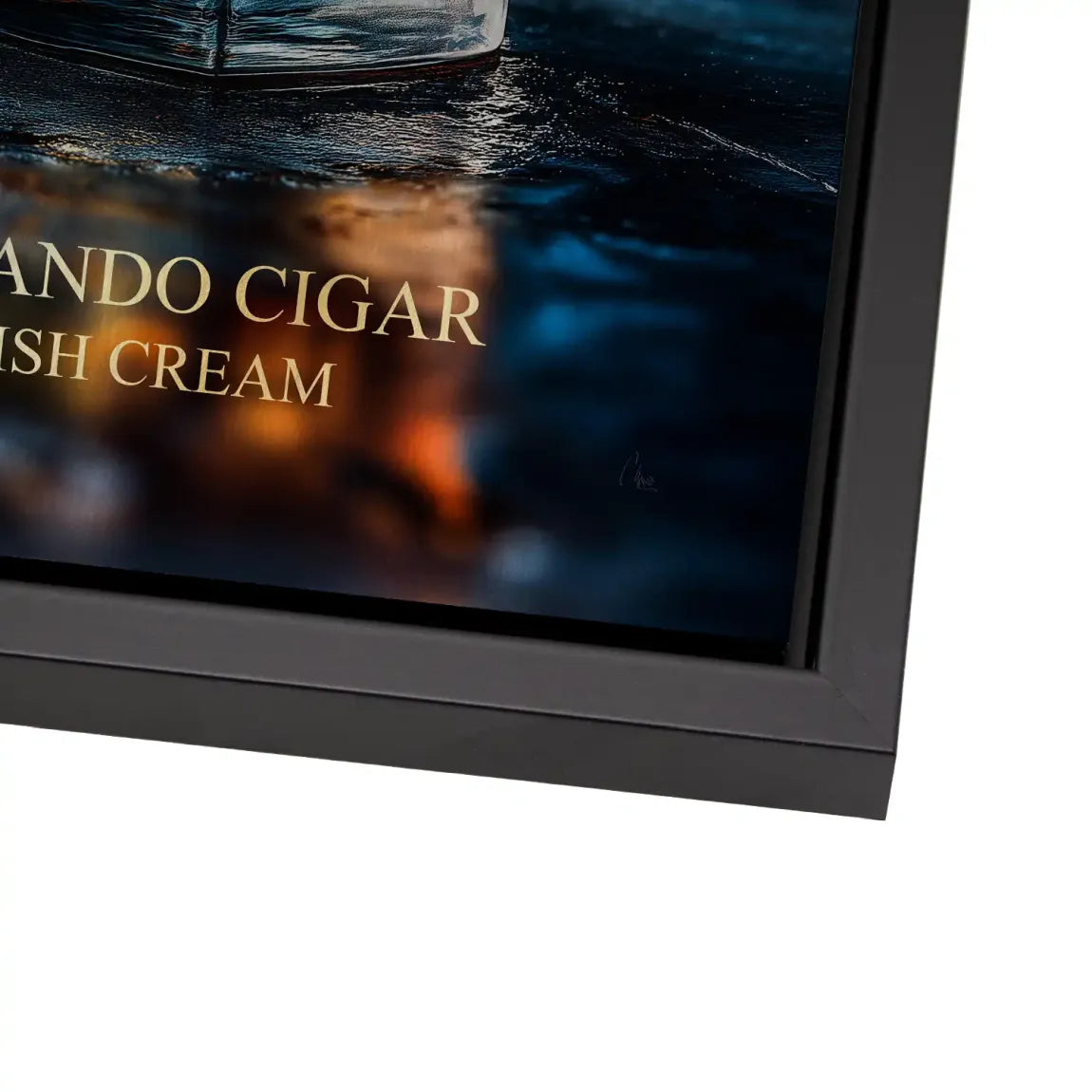 Highland Whisky Glow Alu Dibond Bild gebürstet