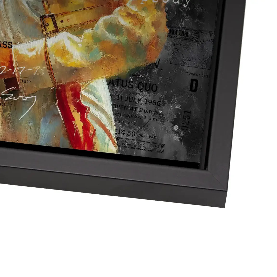 Freddie Mercury Bohemian Alu Dibond Bild gebürstet